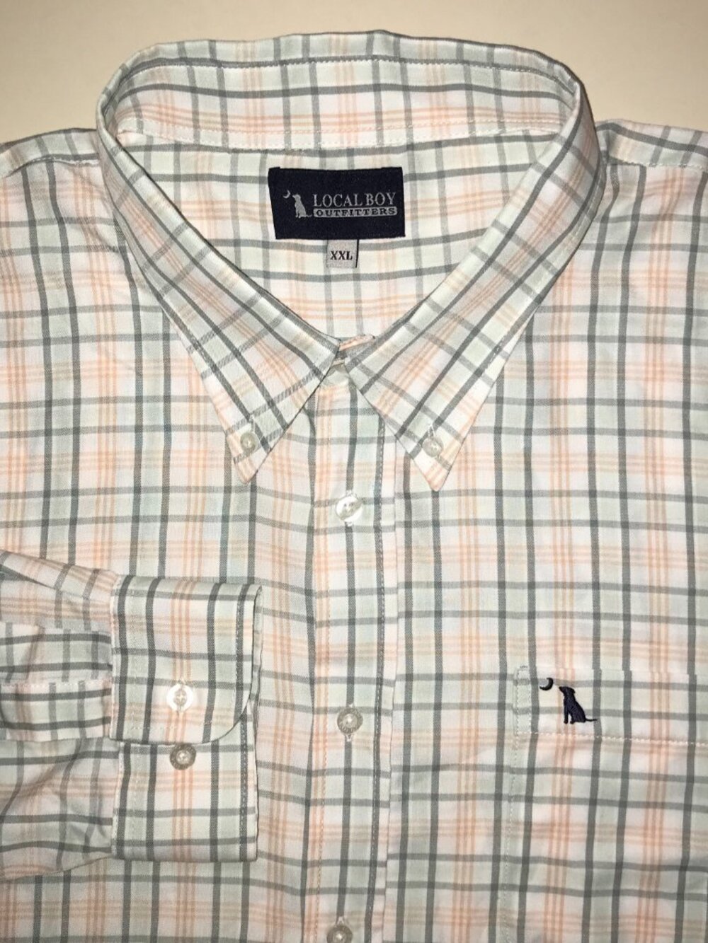 Men's Local Boy Outfitters Long Sleeve Button Front Shirt-Size: 2XL